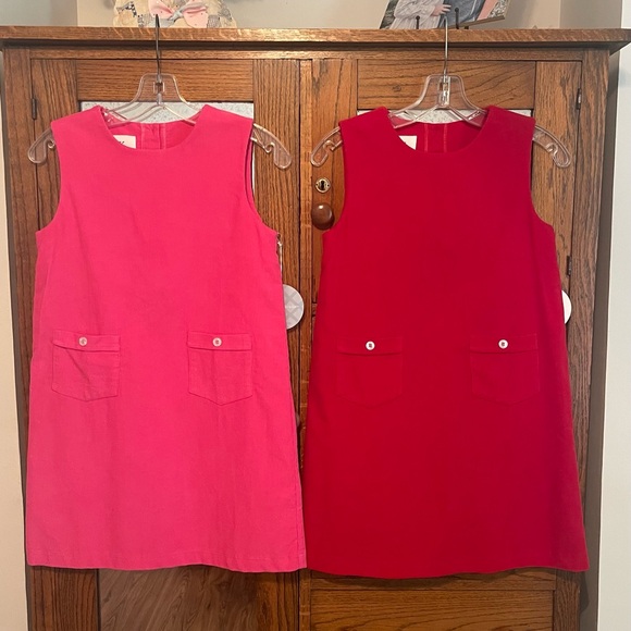 Peg & Kris Red Corduroy Girls Size 12 Dress - Picture 6 of 6